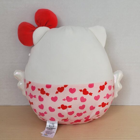 Squishmallows Hello Kitty Angel Valentine's 2025 Pink Red Hearts Plush Toy 8 in - Picture 2 of 15